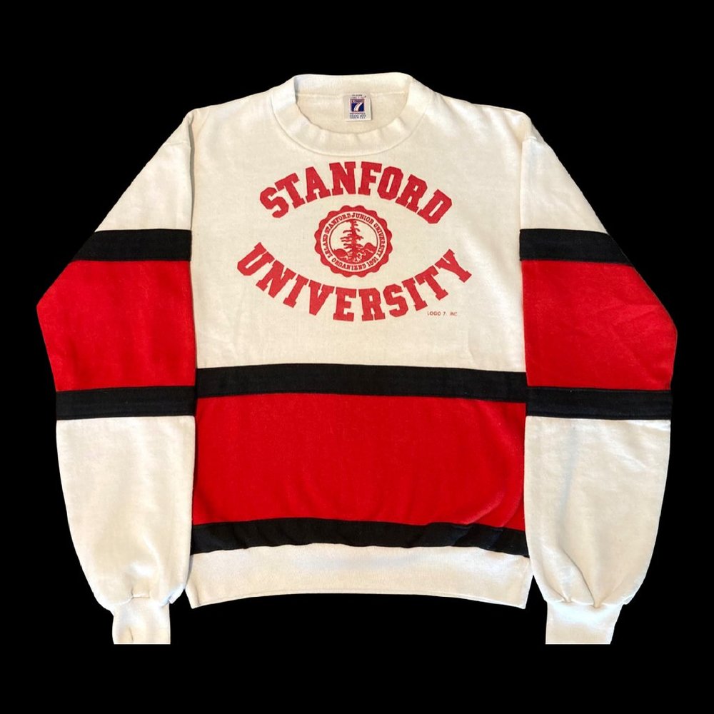 Vintage 90s Stanford University Logo 7 Crewneck Sweatshirt